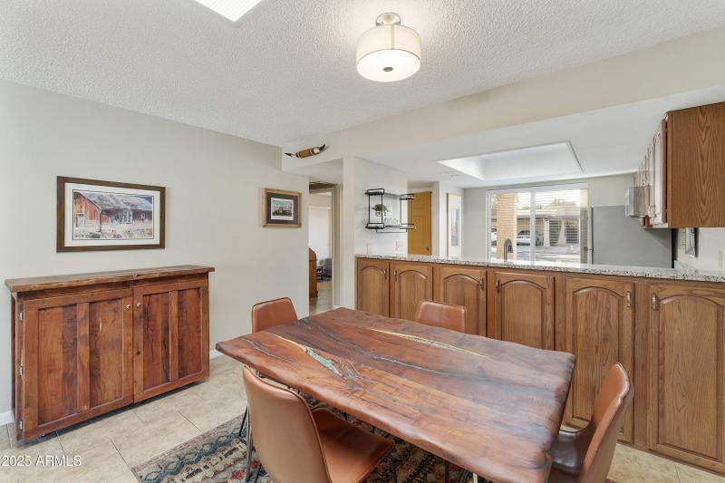 Storage on both sides of kitchen