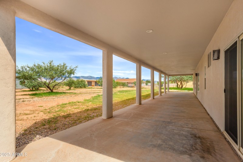 Massive covered porch