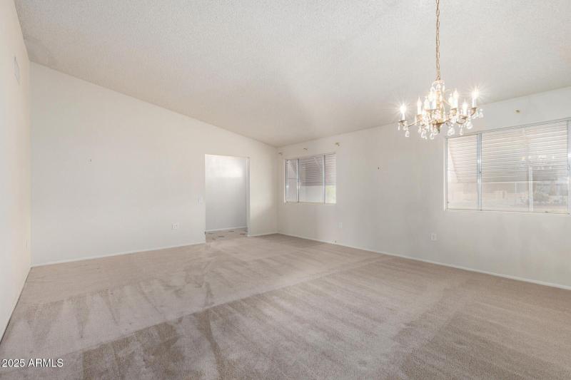 Unstaged Formal living and dinning