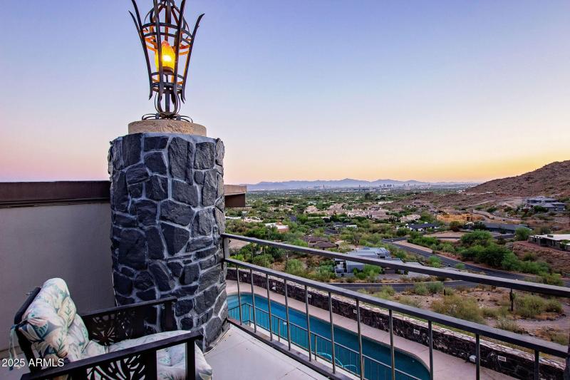 EVENING VIEWS FROM GUEST BEDROOM