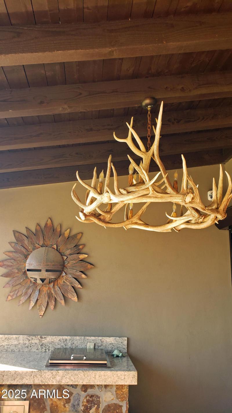 PATIO 2ND ANTLER CHANDELIER