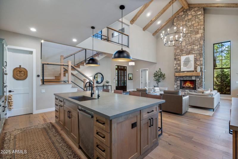 Kitchen toward living room