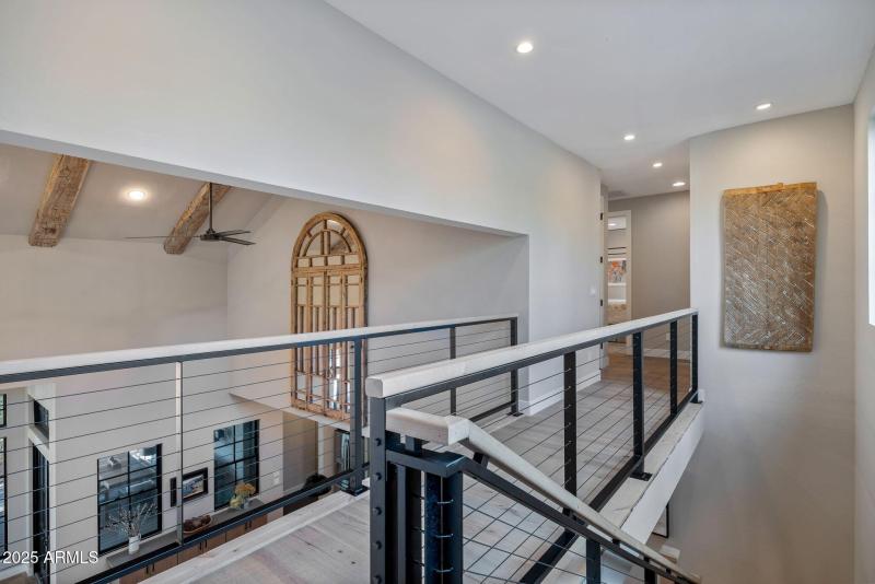 Bridge to upper bedrooms