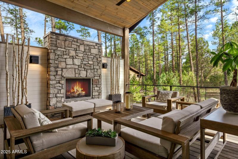 Fully covered back deck