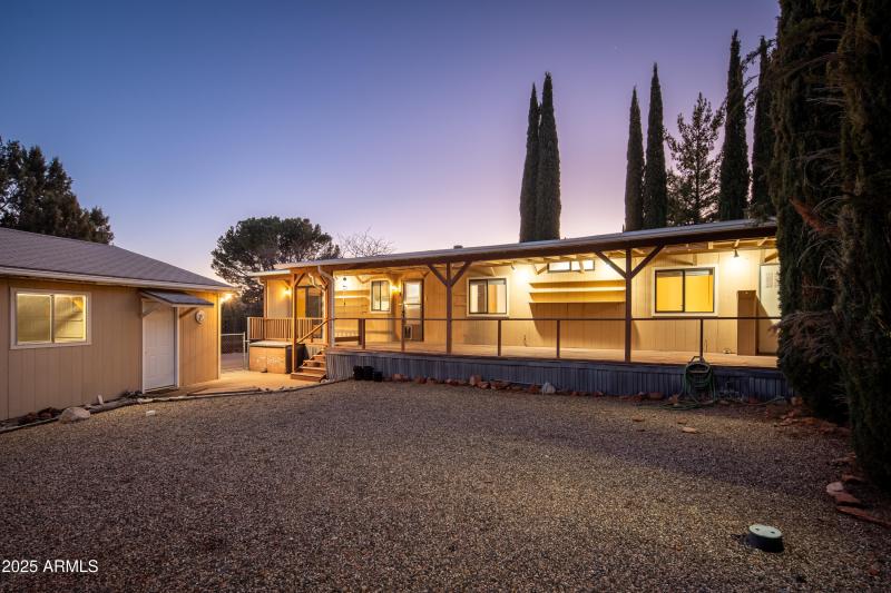 Evening Back Deck & Garage Side