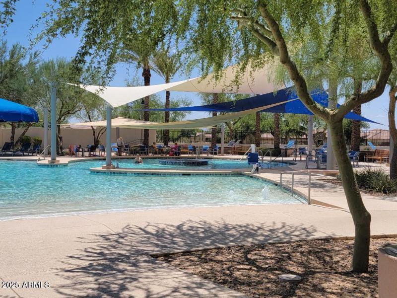 SC pool and shade area