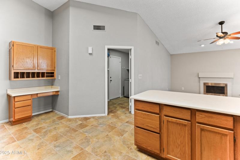 Kitchen looking into Pantry and Laundry