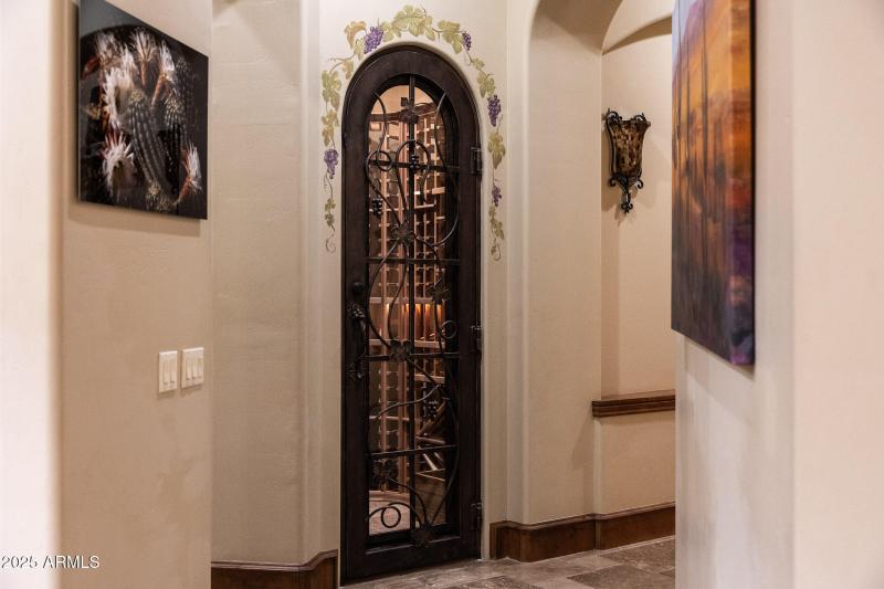 Climate controlled wine room