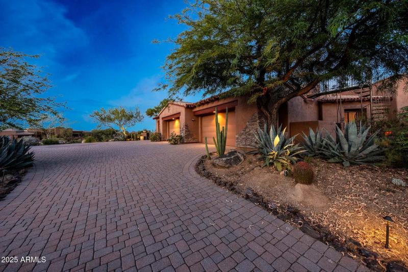 Private Circular Drive + Massive Garage