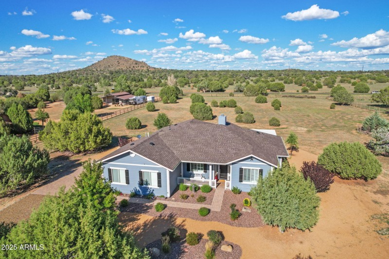 Aerial Front of home