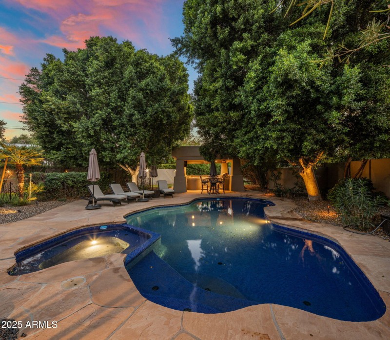 Pool at twilight