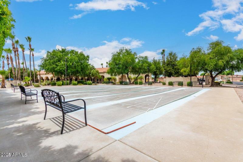 Shuffle board courts