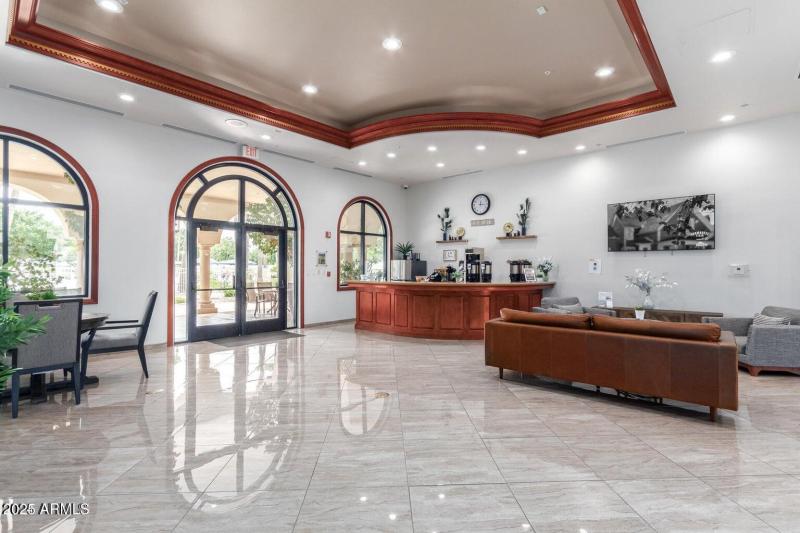 Community coffee area