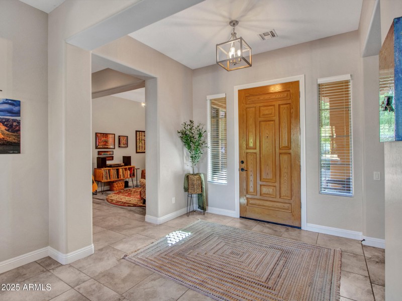 Foyer + Office/Den on the left