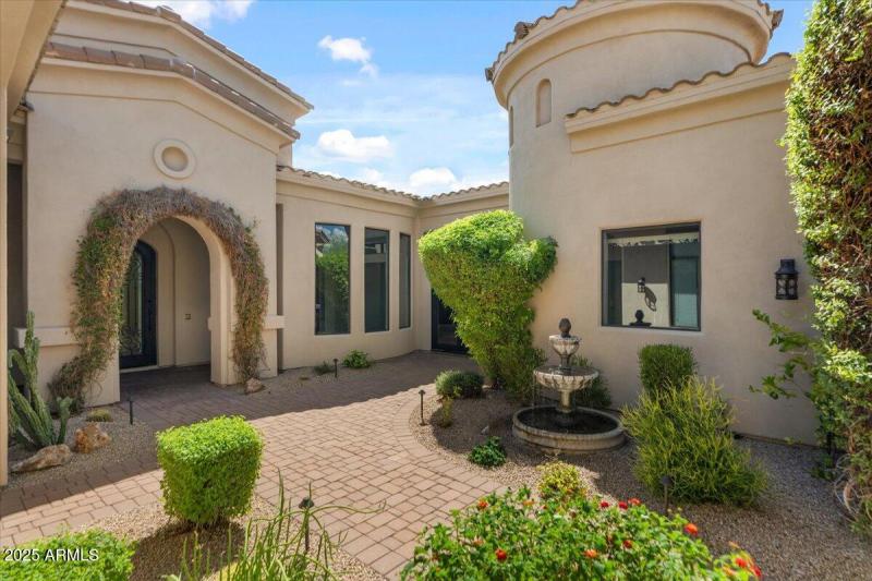 Front entry and Courtyard