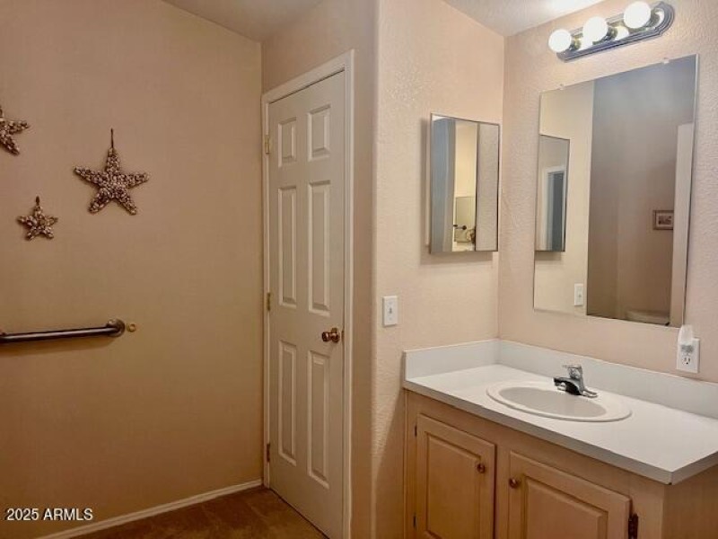 With two separate sinks