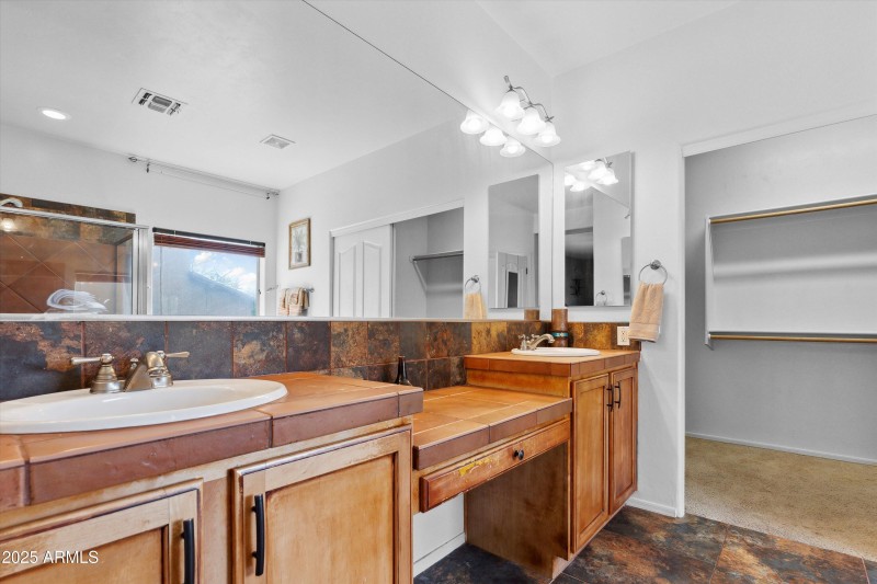 Primary Bath with Dual Sinks