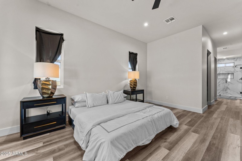 Primary Bedroom open to closet and bath