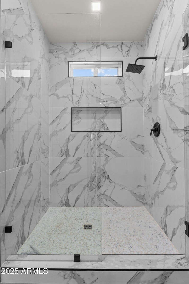 Large shower in primary
