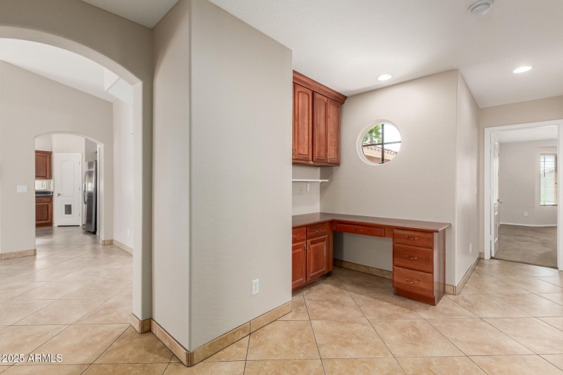 Built in Desk in Hallway