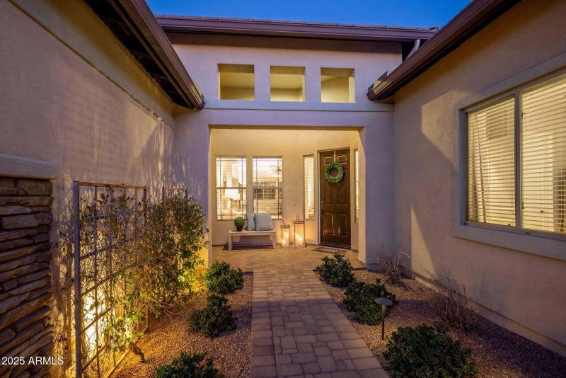 Front Entry Dusk
