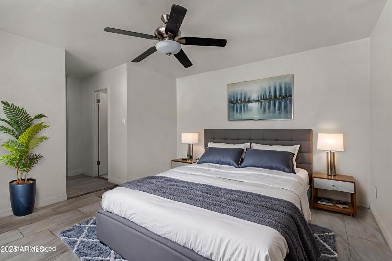 Virtually Staged Primary Bedroom