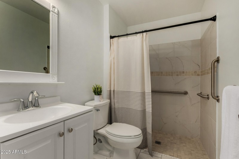 Primary Bath - Roll In Shower