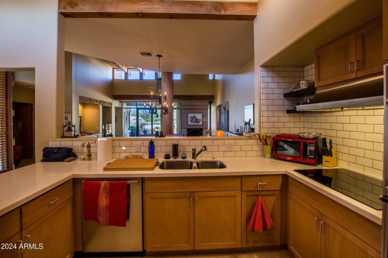 kitchen showing the cutout