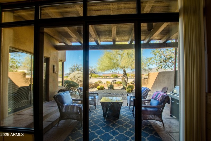back patio through door