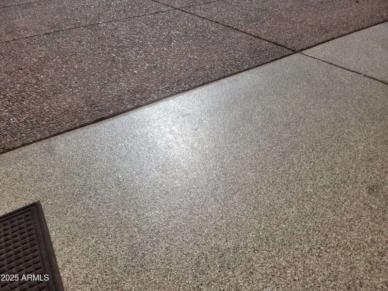 Garage epoxy coated