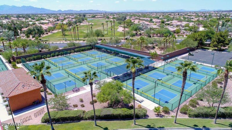 PC Pickleball Courts Drone Shot