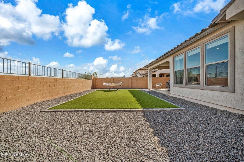 Landscaped lot