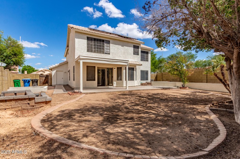 Two-Story Exterior with Covered Patio