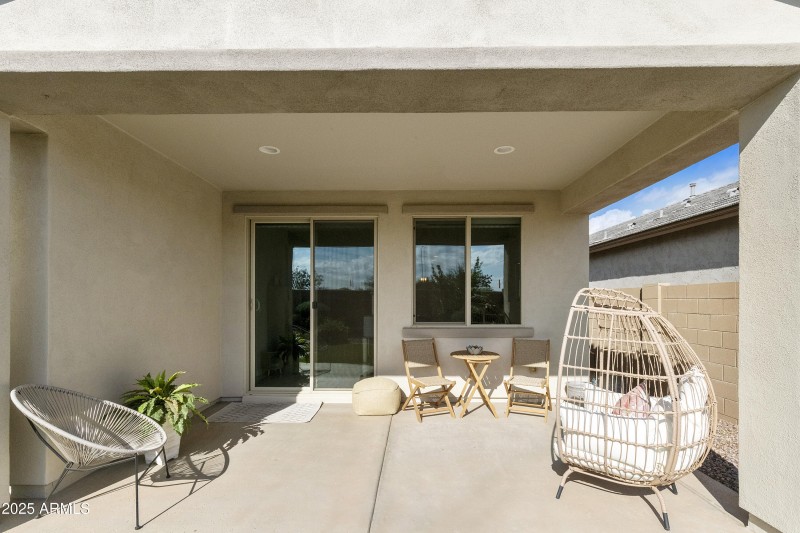 Rear Coveed Patio