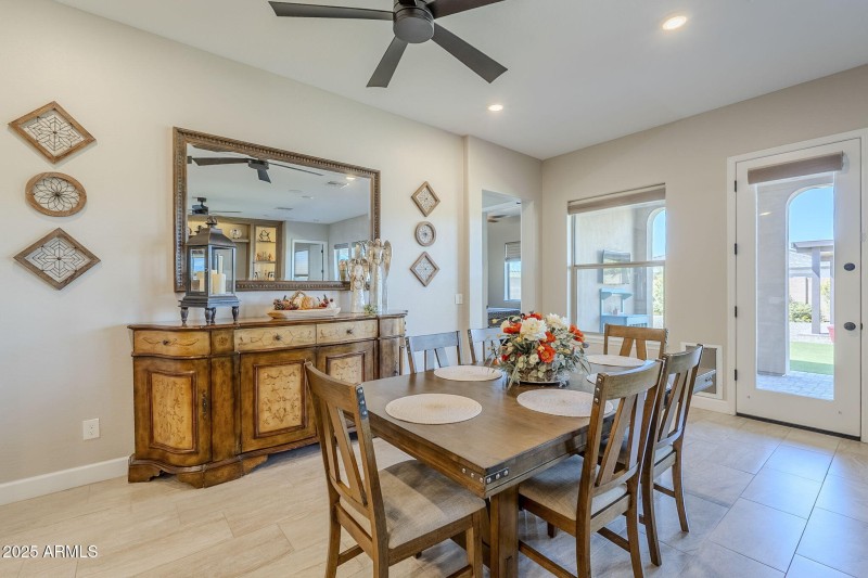 Open Dining Area Off Kitchen