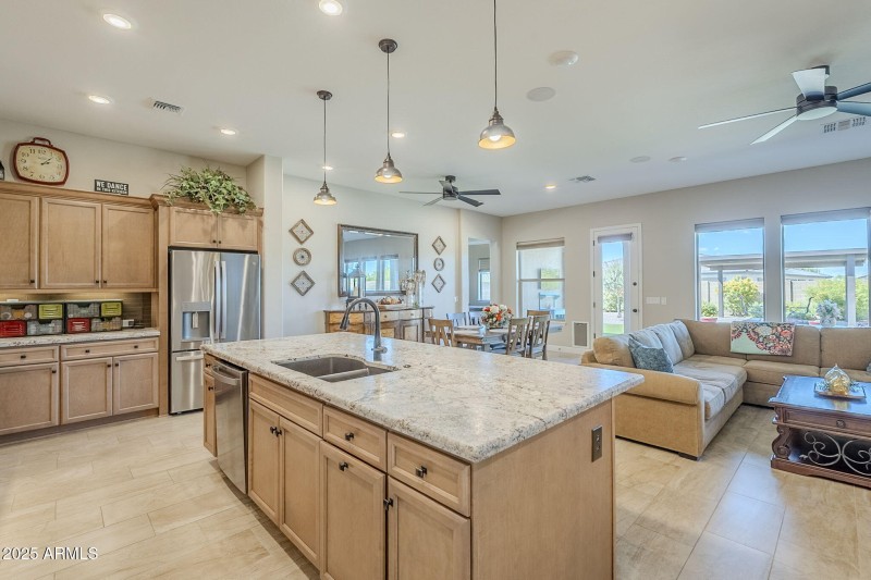 Rich Stained Maple Cabinetry