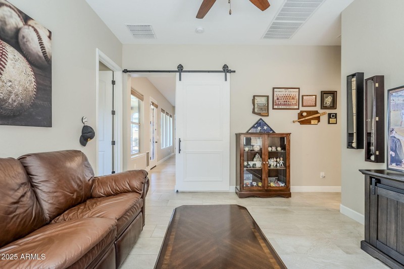 Flex Room w/Custom Barn Door