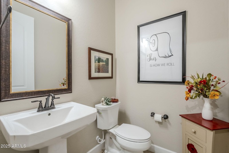 Front Entry Half Bath for Guests