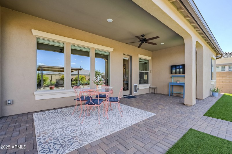 Large Extended Pavered Patio