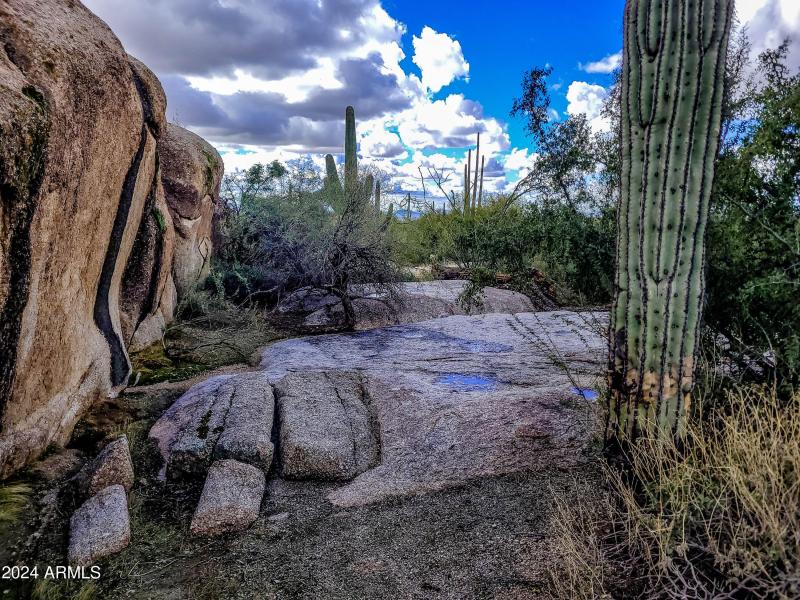 grotto area after rain