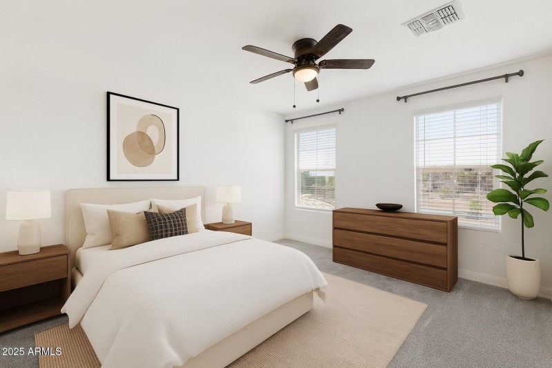 Staged Second Bedroom
