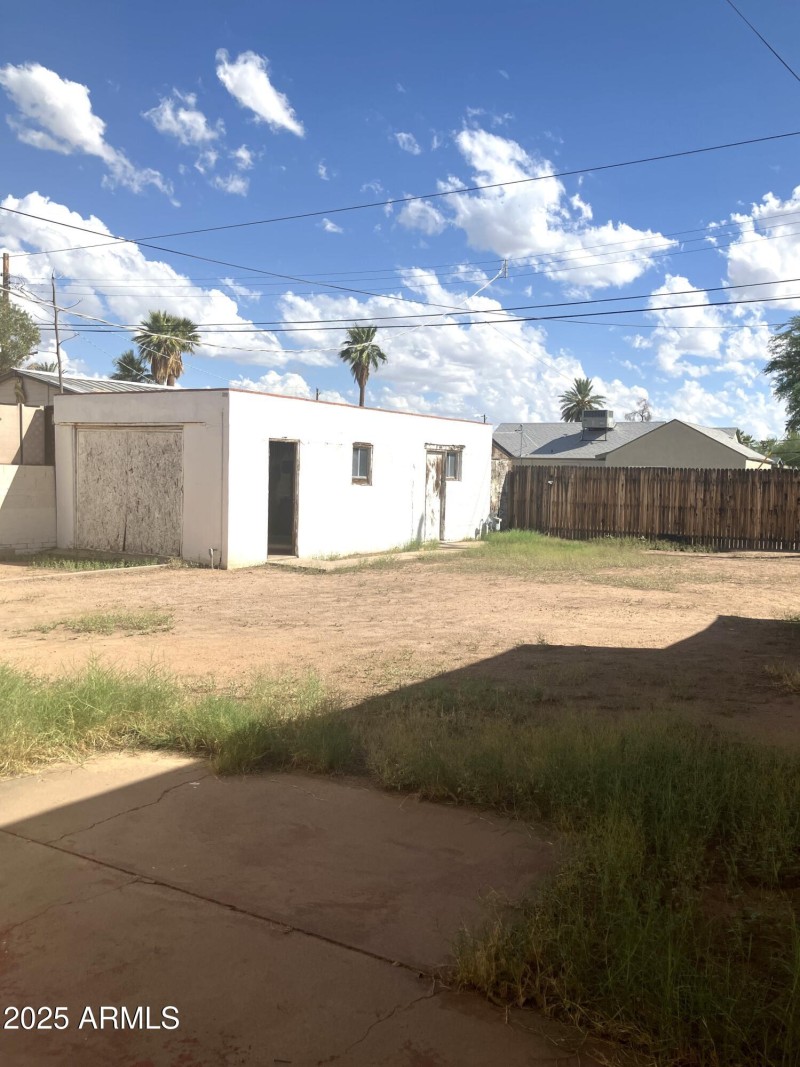 From Patio Looking Toward Garage