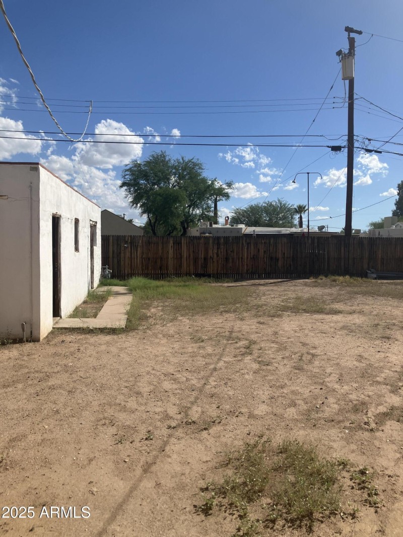 Detached Garage in Backyard