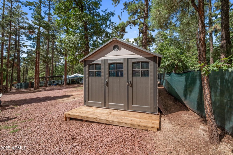 Shed used for bunkhouse