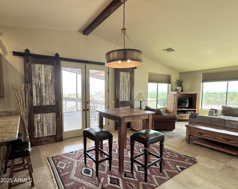 Apartment large living and dining area