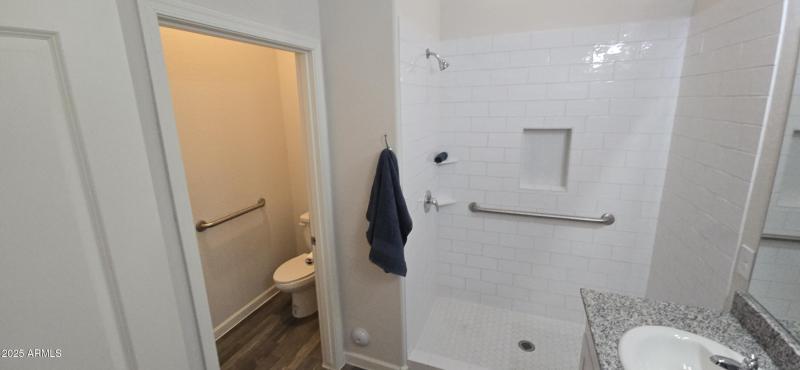 Primary bath tub toilet