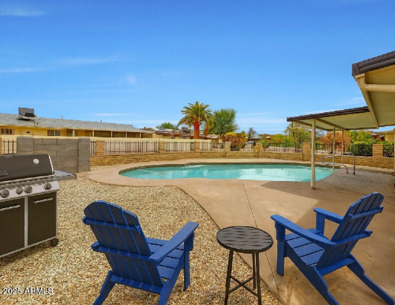 Virtually Staged Pool Area C1