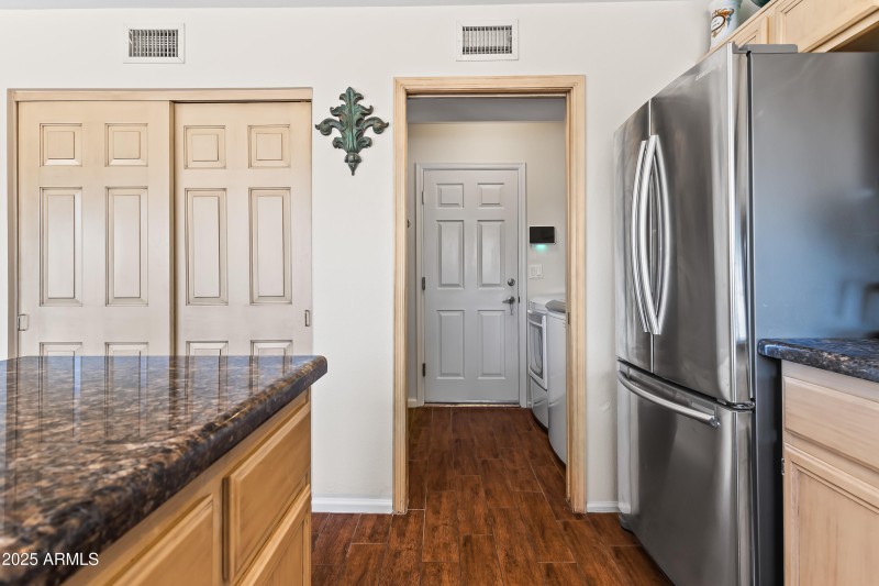KITCHEN VIEW TO LAUNDRY