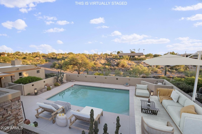 Pool Virtually Staged