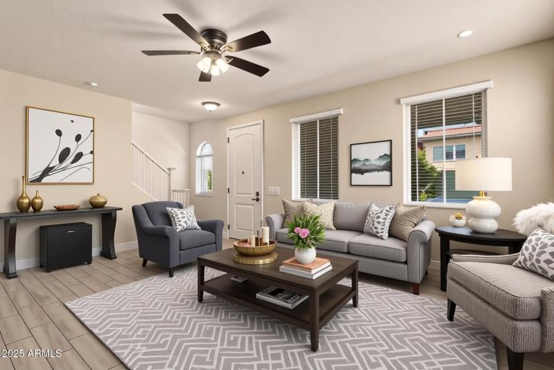 Living Room Virtually Staged